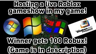 Hosting a live Roblox gameshow in my game!