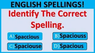 Spelling Quiz: Can You Score 10/10 In This Spelling Quiz?  #learn #english #spelling