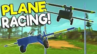 PLANE STUNT RACE & BUILD OFF! - Scrap Mechanic Multiplayer Gameplay - Plane Challenge