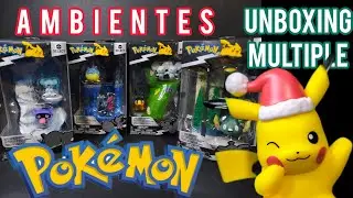 POKEMON UNBOXING MULTIPLE AMBIENTES POKEMON SELECT #jazwares #pikachu #juguetes #pokemon #temu 