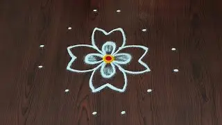 6&times;2dots easy rangoli|daily muggulu|thipkyanchi,festival rangoli|traditional rangoli#Rang kaa Rangoli