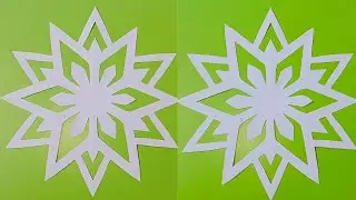 Easy Paper Cutting Design | Beautiful Paper Art| Paper Snowflakes|