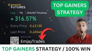 🔥 BINANCE FUTURES TRADING🔥 | Top Gainers Strategy | 100% Win rate