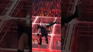How to break the Hell in a Cell Roof in WWE 2K23 #wwe #wwe2k23 #shorts