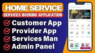 Make Service booking app || create services booking app || On Demand Handyman, Home service App