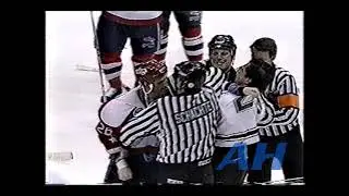 NHL Mar. 18, 1994 Dallas Stars v Washington Capitals (R) Shane Churla v Keith Jones (R)
