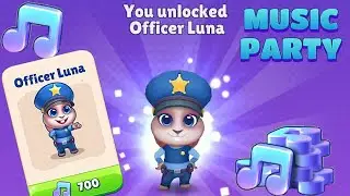 Running Pet Decoration Home Music Party event Officer Luna unlocked Gameplay Android ios