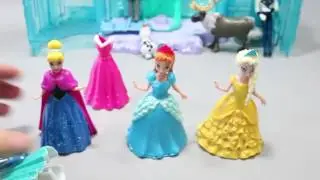 Disney Frozen Elsa Anna cinderella Princess Magic Clip Dolls dresses Toys