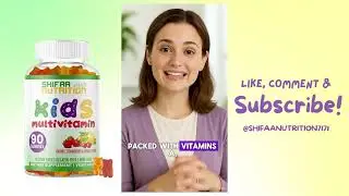 SHIFAA NUTRITION Halal Kids Multivitamin Gummies, All Essential Kids Vitamins.