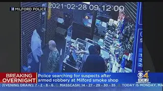Armed Masked Men Rob Milford Smoke Shop Then Crash Getaway Car