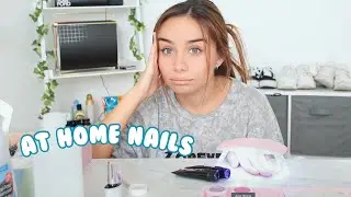 Trying An At Home Polygel Nail Manicure W/ Modelones Salon Kit