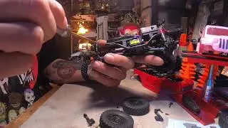 RC PopPop SCX 24 Mods New Hobby Plus Aluminum shock set Installed on the DeadBolt
