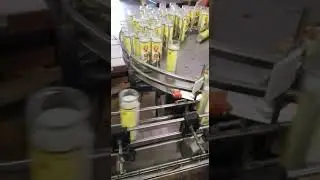 Labeler for candles in glass jars.  Front & Back label application (cut & stack) with cold glue.