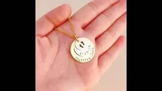 Footprints Necklace with Name And Date