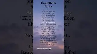 Cheap thrills #cheapthrills #sia #siacheapthrillslyrics #music #spotify #lyrics