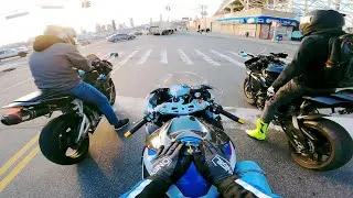 МОТОЦИКЛИСТСКАЯ ГРУППА ИЗ НЬЮ-ЙОРКА ПРОГУЛКА НА МОЕМ BMW S1000RR | 10 ТЫС. ПОДПИСЧИКОВ + ЕЗДА НА ...