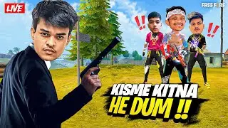 FREE FIRE : TOURNAMENT LIVE BACK IN ACTION FT. TSG LEGEND , RITIK, VASIYO CRJ7  - Garena Free Fire