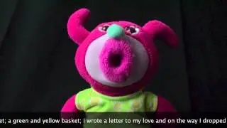 Hot Pink Sing-a-ma-jig sings A Tisket, A Tasket