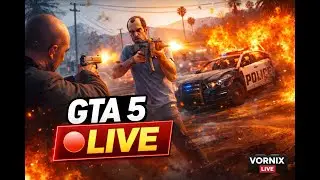 GTA 5 LIVE 🔥 | Aaj Sabse Hard Mission | Hindi Commentary | Vornix Live