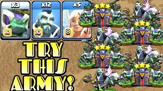 Th15 Witch Golem Hog Wizard Attack With Healer - Clash of Clans Th15 Attack Strategy - COC TH15