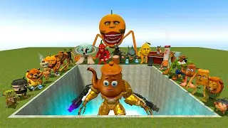 ALL NEW ITALIAN AI BRAINROT MEMES VS THE GIANT PIT WITH MECHA TA TA TA SAHUR ! - Garry's Mod
