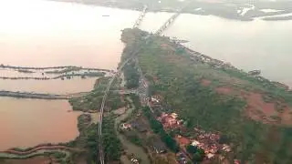 Landing on Goa Airport superb view