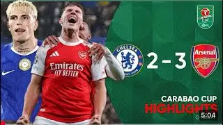 Chelsea vs Arsenal ( 2-3 ) Game highlights carabaq cup watch along