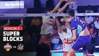 Super Blocks | Match 25 | Kolkata Thunderbolts vs Delhi Toofans | PVL Season 3
