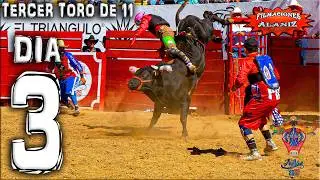TERCER TORO DE 11 CARNAVAL AUTLÁN 2025 PLAZA DE TOROS ALBERTO BALDERAS DIA 3 DE 10