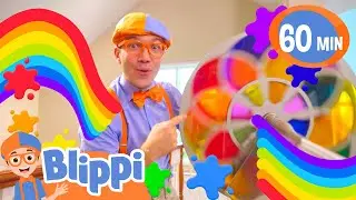 Learn the Colors of the World | Blippi 1 HOUR Compilation | Home Learning for Kids 🖍️