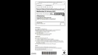 Edexcel IAL Chemistry 2025 May| June Unit 6 Practical Alternative Full Explanations & Revision Guide