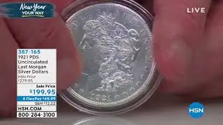 1921 PDS Uncirculated Last Morgan Silver Dollars