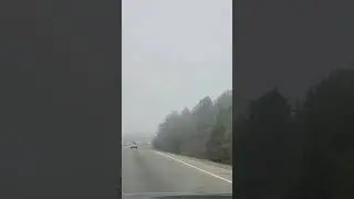 Foggy Visibility low Morning highway drive #shorts