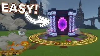 That's how you create a neather portal like a pro 😎#minecraft #build #buildingminecraft #gaming
