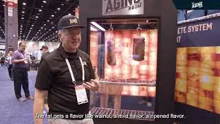 What is the taste of meat from the Aging Room?