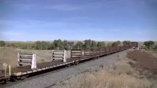 BNSF Forsyth Sub May/Oct 2013- Awesome Lashups, Along the Yellowstone River!