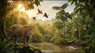 Amazing Amazon Animals 4K | Relaxing Rainforest Wildlife Film with Jungle Sounds