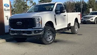 2024 Ford F-350 XL + 8 foot Box, Regular Cab, Interior Work Surface Review | Island Ford