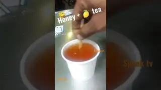 honey 🍯 lemon 🍋 Tea Time  #honey #lemontea #teatime