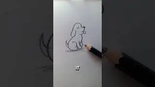 Shiba Inu Puppy Drawing! Doge Meme 🐶 #shorts #foryou #art #drawing #howtodraw #tutorial #sketch #fyp