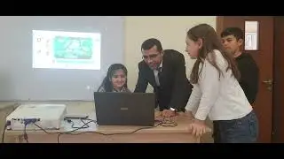 4c&uuml; qrup.Şagirdlər Animatron studio proqramında animasiya hazırlayırlar.