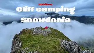 Cliff edge wild camping in SNOWDONIA⛰️