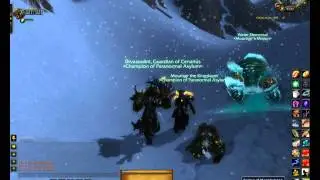 DrVasoulini and Mourisgr dance over Moonbalance's corpse (WoW Twilight's Hammer)