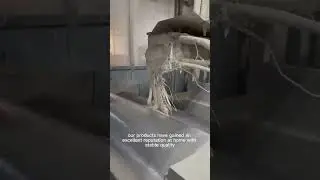 Powder coating production process
