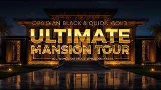 The Ultimate Black & Gold Luxury Home Tour 2026 | Floating Staircase, Infinity Pool & Supercars