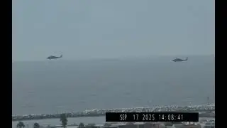 Беспилотник НЛО/инопланетянин замечен в воздухе рядом с военными самолетами над Лос-Анджелесом, К...
