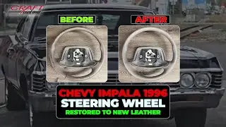 Chevy Impala 1996 Steering Wheel Restored to New Leather.mp4