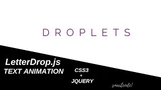 Text Animation Using LetterDrop.js Plugin HTML & CSS3 Tutorials