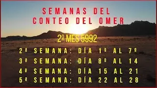 Mes 2&ordm; a&ntilde;o 5992. Calendario de Israel: Renovado en el Sina&iacute;. (mayo a junio de 2022)