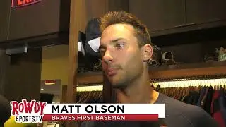 Braves' first baseman Matt Olson believes Atlanta's offense is trending in the right direction